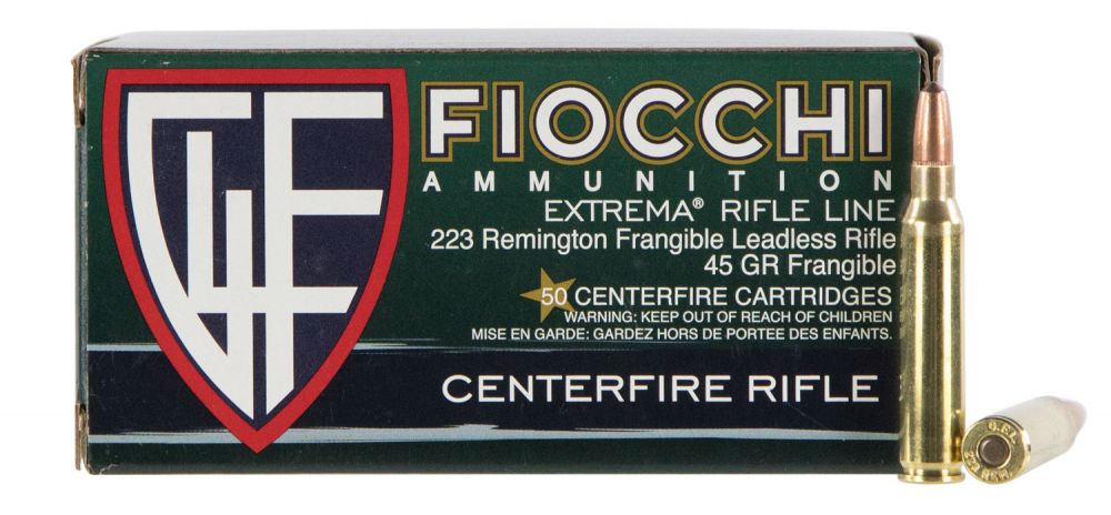 Fiocchi Extrema 223 Rem 45 gr Lead Free Frangible 50 Bx/ 20 Cs