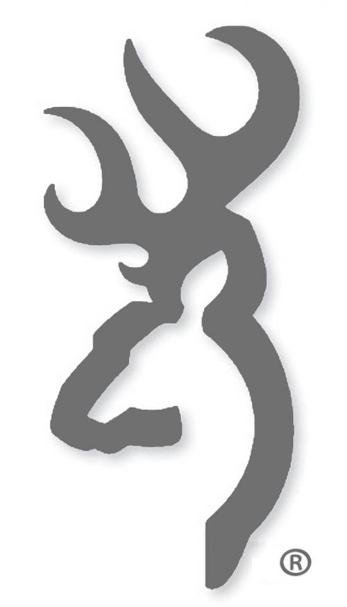 Browning Buck Mark Decal 6 Charcoal Gray