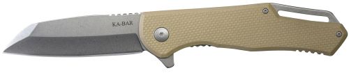 Ka-Bar Jarosz Wharncliffe Flipper 3.375 AUS-8A Stainless Steel Straight Point