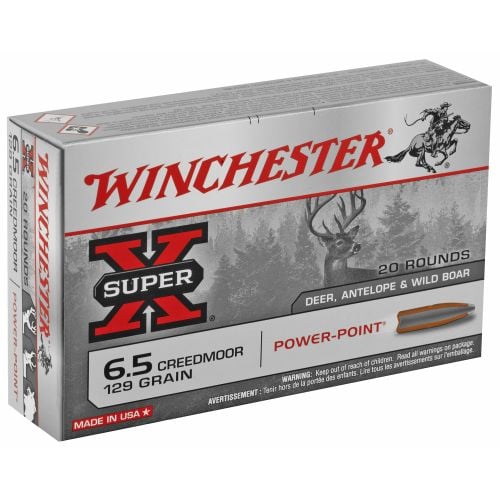 Winchester Ammo Super-X 6.5 Creedmoor 129 gr Power-Point (PP) 20 Bx/10 Cs