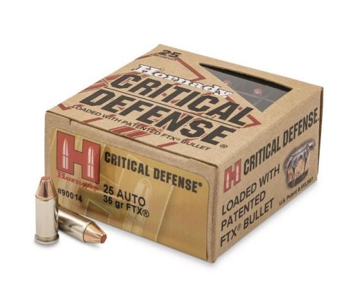 Hornady Critical Defense 25 ACP 35gr Flex Tip Expanding 25rd box