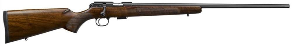 CZ 457 American .22 LR 24 Black Nitride Finish, Turkish Walnut Stock, 5+1