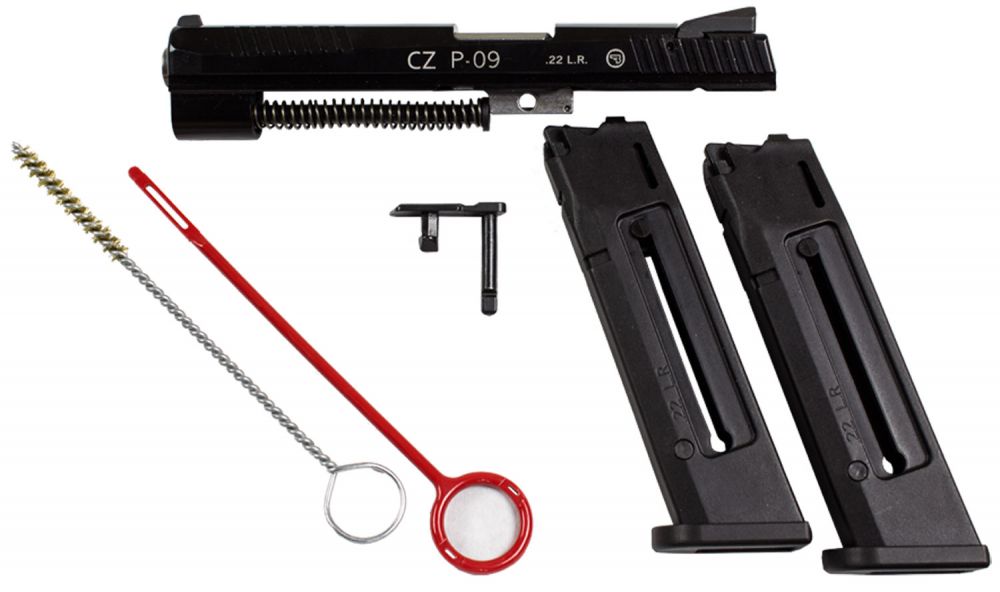 CZ-USA P-09 Kadet Adapter 22LR Conversion Kit 4.8 Barrel 10 Rounds Anodized Black Finish