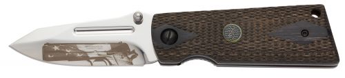 Browning 1911 Autoloading Pistol John M Browning 2.75 8Cr13MoV Stainless Steel Checkered Hardwood Scales