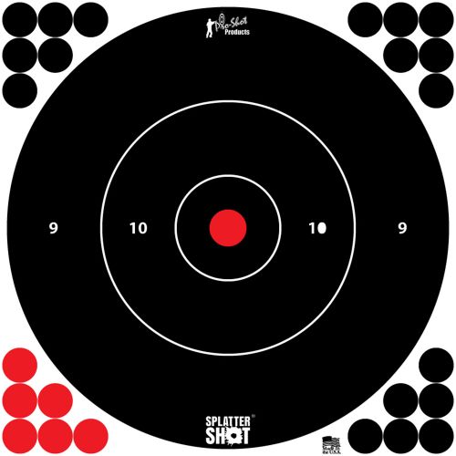 Pro-Shot SplatterShot Hanging Paper 12 Bullseye Black/White 5 Pack