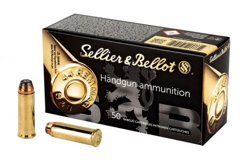 Sellier & Bellot 44 MAG 240 GR Semi-Jacketed Hollow Point  50rd box