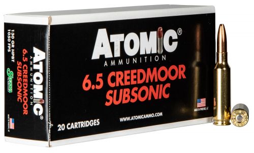 Atomic Rifle Subsonic 6.5 Creedmoor 130 gr Sierra MatchKing Hollow Point Boat-Tail 20 Bx/ 10 Cs