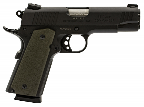 Taurus 1191101CMOD 1911 Commander 45 ACP 4.25 8+1 Black OD Green Magpul MOE Grip