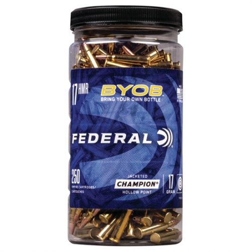 Federal 770BTL250 Small Game Target BYOB .17 HMR 17 GR Speer TNT Jacketed Hollow Point (JHP) 250 Bx/ 8 Cs