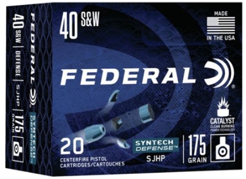 Federal Syntech Defense 40 S&W 175 GR Segmented Jacketed Hollow Point (SJHP) 20 Bx/ Cs