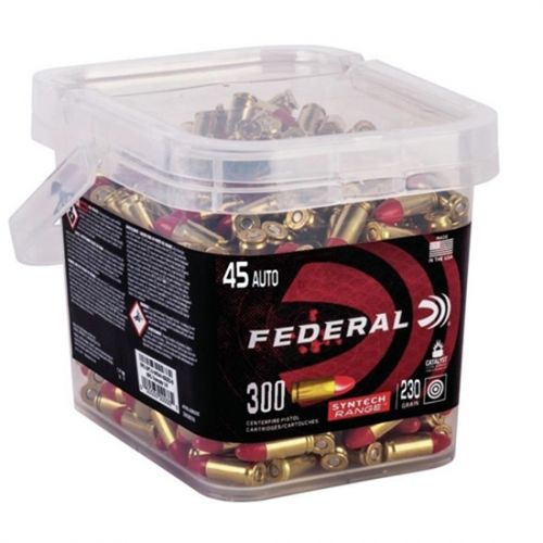 Federal AE45SJ1B300 American Eagle .45 ACP 230 GR Total Syntech Jacket Round Nose (TSJRN) 300 Bx/ 2 Cs