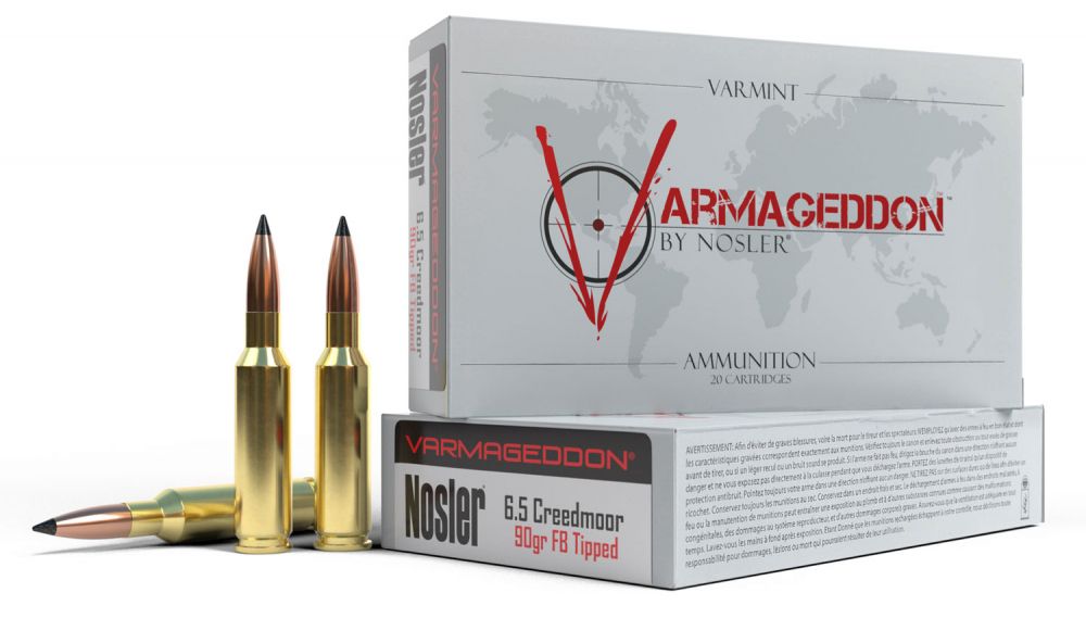 Nosler Varmageddon 6.5 Creedmoor 90 gr Flat Base Tipped (FBT) 20 Bx/ 10 Cs