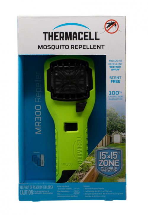 Thermacell MR300 Portable Repeller Olive Effective 15 ft Odorless Repellent Works Up to 12 hrs