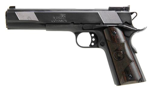 Iver Johnson Arms 1911 Eagle XL .45 ACP 6 8+1 Matte Blued Long Slide Diamondwood Walnut w/Logo Grip Adjustable Sights