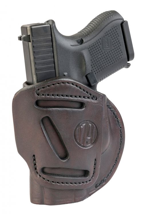 1791 Gunleather 4 Way Signature Brown Leather IWB/OWB For Glock 25-27/29/30/33/48; Ruger LC9/SR9c/SR10/SR22; Sig P225;