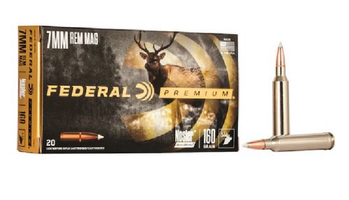 Federal Premium Ammunition 7mm Remington Magnum 160 Grain Nosler AccuBond