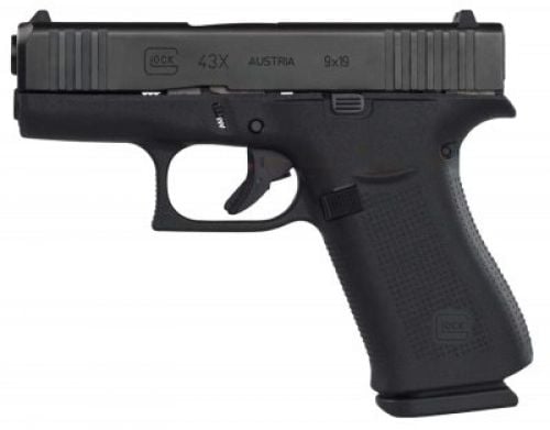 Glock - G43X, 9mm, 3.39 Barrel, AmeriGlo Night Sights, Black/Black, 10-rd