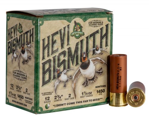 Hevi-Shot Hevi Bismuth #2 Non-Toxic Shot 12 Gauge Ammo 1 1/4 oz 25 Round Box