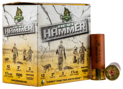 Hevishot Hevi-Hammer 12 GA 3 1 1/4 oz #3  25rd