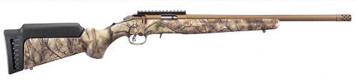 Ruger American Rimfire .17 HMR 18 Bronze Cerakote, Go Wild Camo, 9+1