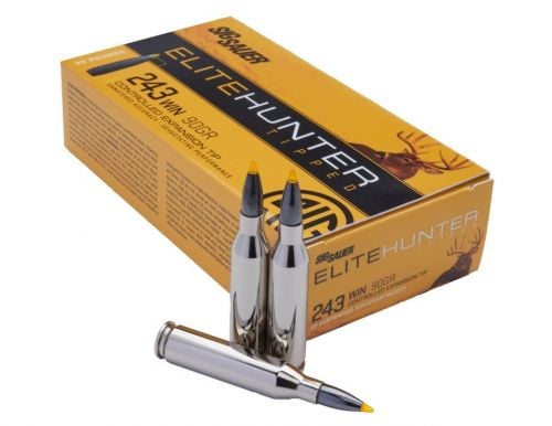 Sig Sauer Elite Hunter Tipped 243 Win 90 gr Controlled Expansion Tip 20 Bx/ 10 Cs