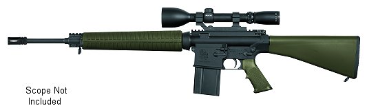 Armalite 10 + 1 308 Win./20 Black Chrome Lined Barrel/Green