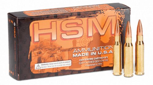 HSM Match Boat Tail Hollow Point 308 Winchester Ammo 168 gr 20 Round Box