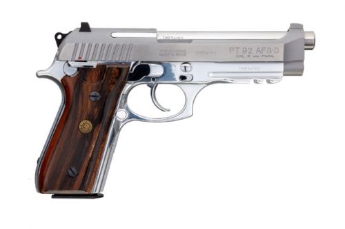 Taurus 92 9mm 5.00 17+1 Stainless Steel Walnut