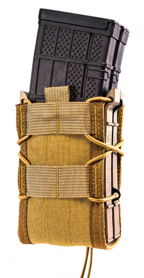 High Speed Gear TACO MOLLE X2R Double Magazine Pouch Coyote Brown Nylon w/Polymer Divider