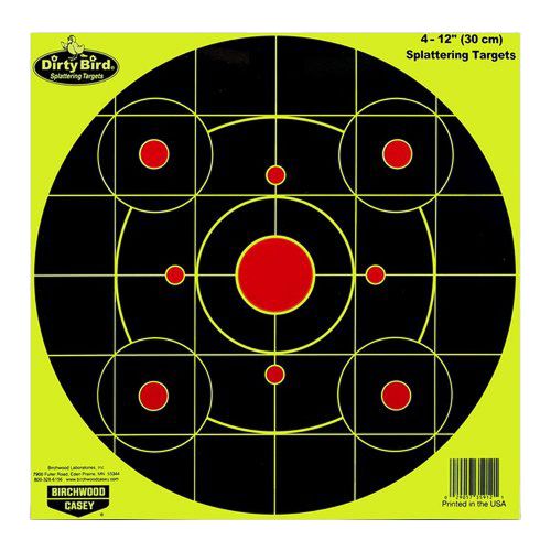 Birchwood Casey Dirty Bird Circle Hanging Paper Target 12 25 Per Pack