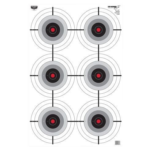 Birchwood Casey EZE-Scorer Multiple Bulls-Eye Bullseye Paper Target 23 x 35 5 Per Pack