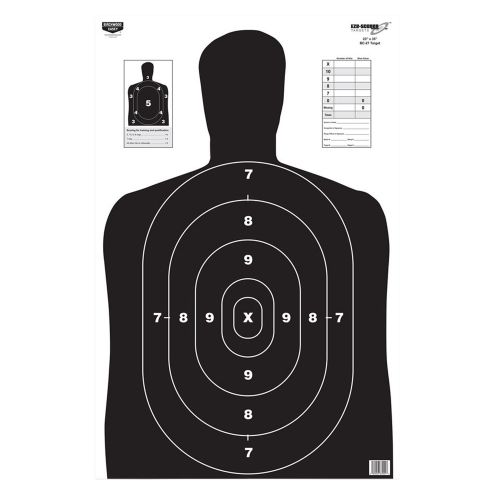 Birchwood Casey EZE-Scorer BC-27 Silhouette Paper Target 23 x 35 5 Per Pack