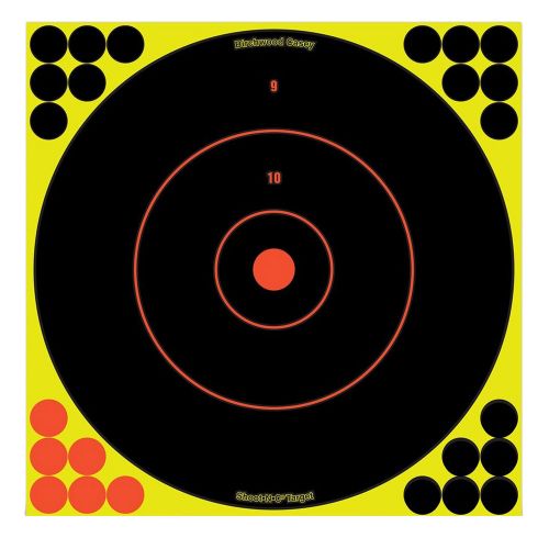 Birchwood Casey Shoot-N-C Bullseye Hanging Adhesive Paper Target 12 x 12 100 Per Pack