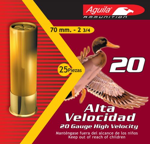 Aguila Field 20 Gauge 2.75 1 oz 6 Shot 25 Bx/ 10 Cs