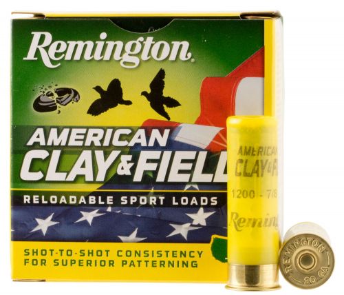 Remington Ammunition American Clay & Field Sport 12 Gauge 2.75 1 1/8 oz 7.5 Shot 25 Bx/ 10 Cs