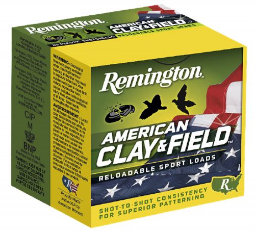 Remington Ammunition American Clay & Field Sport 12 Gauge 2.75 1 oz 8 Shot 25 Bx/ 10 Cs