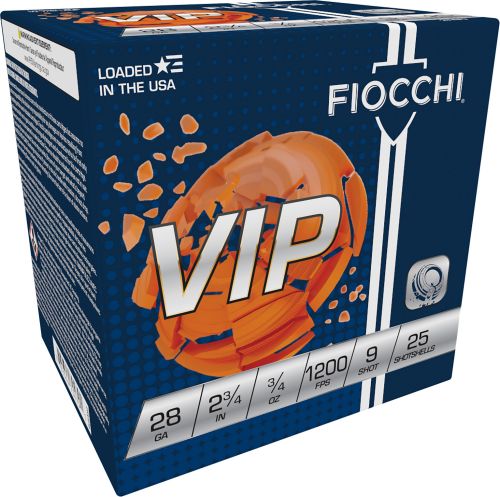 Fiocchi Exacta Target VIP 28 Gauge 2.75 3/4 oz 9 Round 25 Bx/ 10 Cs