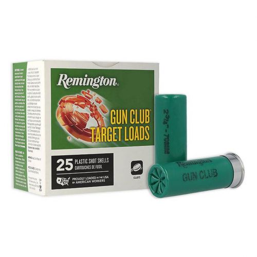 Remington  Gun Club Target loads 12 Gauge Ammo  2.75 1 oz #8 Shot  1185fps 25rd box