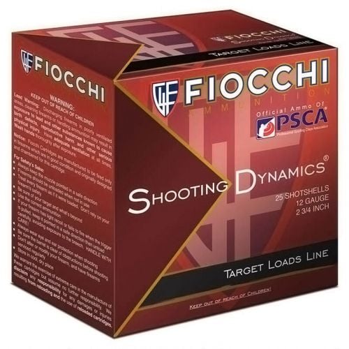 Fiocchi Shooting Dynamics Target Load 12 Gauge 2.75 7/8 oz 7.5 Shot 1350 FPS 25 Bx/ 10 Cs
