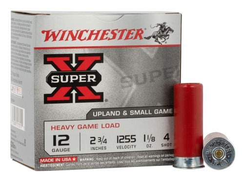 Winchester Ammo Super X Heavy Game Load 12 GA 2.75 1 1/8 oz 4 Round 25 Bx/ 10 Cs