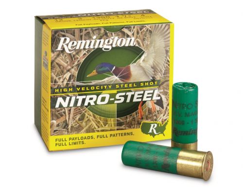 Remington Ammunition Nitro Steel 12 Gauge 3 1 1/4 oz 4 Shot 25 Bx/ 10 Cs