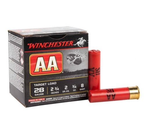 Winchester  AA Target 28 Gauge ammo  2.75 3/4oz #8 shot 25rd box