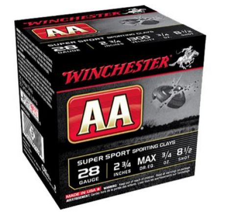 Winchester Ammo AA Super Sport 28 Gauge 2.75 3/4 oz 8.5 Shot 25 Bx/ 10 Cs