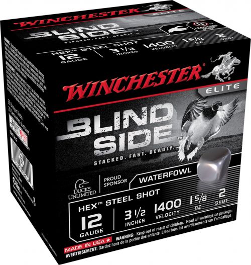 Winchester Ammo Blindside 12 GA 3.50 1 5/8 oz 2 Round 25 Bx/ 10 Cs