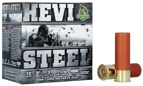 HEVI-Round Hevi-Steel 12 GA 3 1 1/4 oz 3 Round 25 Bx/ 10 Cs