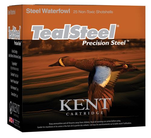 Kent Cartridge Teal Steel 12 Gauge 3 1-1/4 oz 6 Shot 25 Bx/ 10 Cs