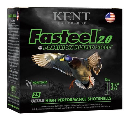 Kent Cartridge Fasteel 2.0 12 GA 3.5 1-3/8 oz 2 Round 25 Bx/ 10 Cs