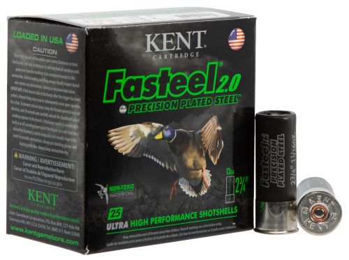 Kent Cartridge K122FS302 Fasteel 2.0 12 GA 2.75 1-1/16 oz 2 Round 25 Bx/ 10 Cs