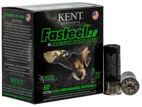 Kent Cartridge K122FS304 Fasteel 2.0 12 GA 2.75 1-1/16 oz 4 Round 25 Bx/ 10 Cs
