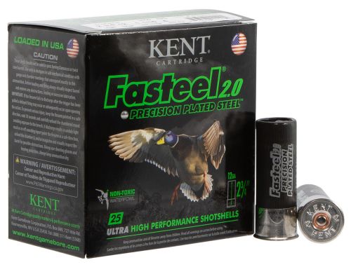 Kent Cartridge Fasteel 2.0 Waterfowl 12 GA 2.75 1-1/16 oz 6 Round 25 Bx/ 10 Cs